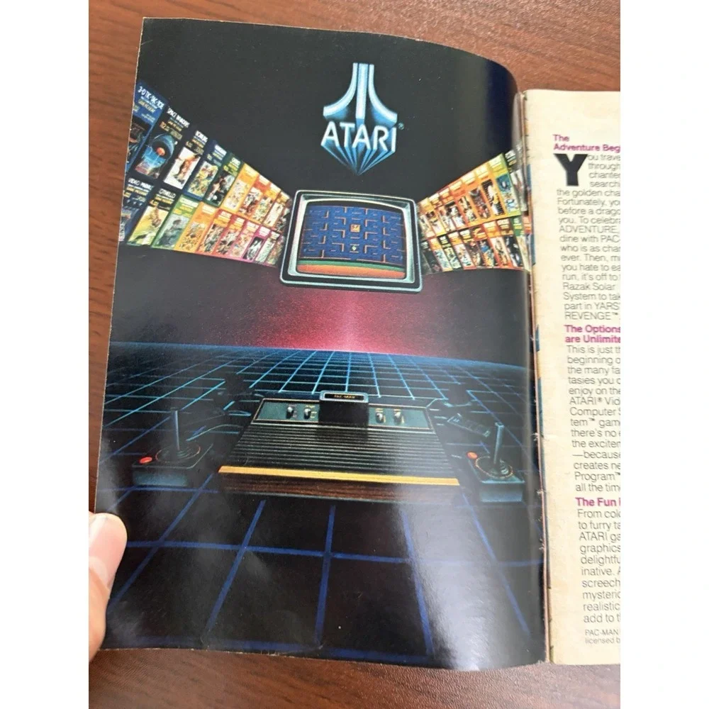 Vintage 1982 Original ATARI 2600 CATALOG of Game Program Cartridges 49 Games